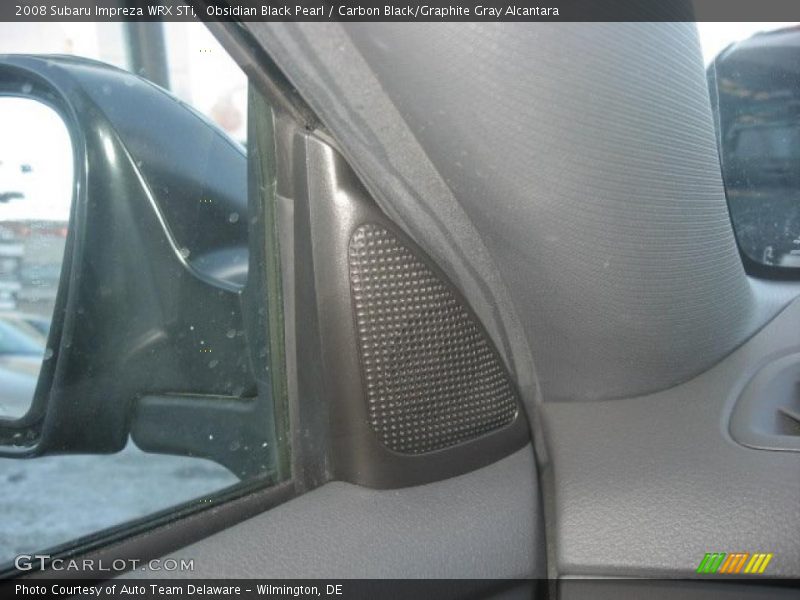 Obsidian Black Pearl / Carbon Black/Graphite Gray Alcantara 2008 Subaru Impreza WRX STi