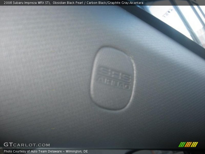 Obsidian Black Pearl / Carbon Black/Graphite Gray Alcantara 2008 Subaru Impreza WRX STi