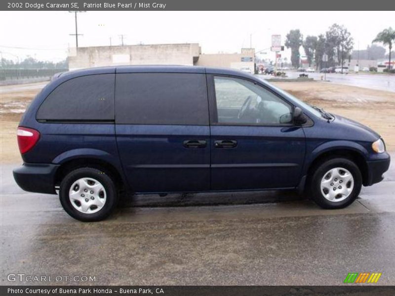 Patriot Blue Pearl / Mist Gray 2002 Dodge Caravan SE