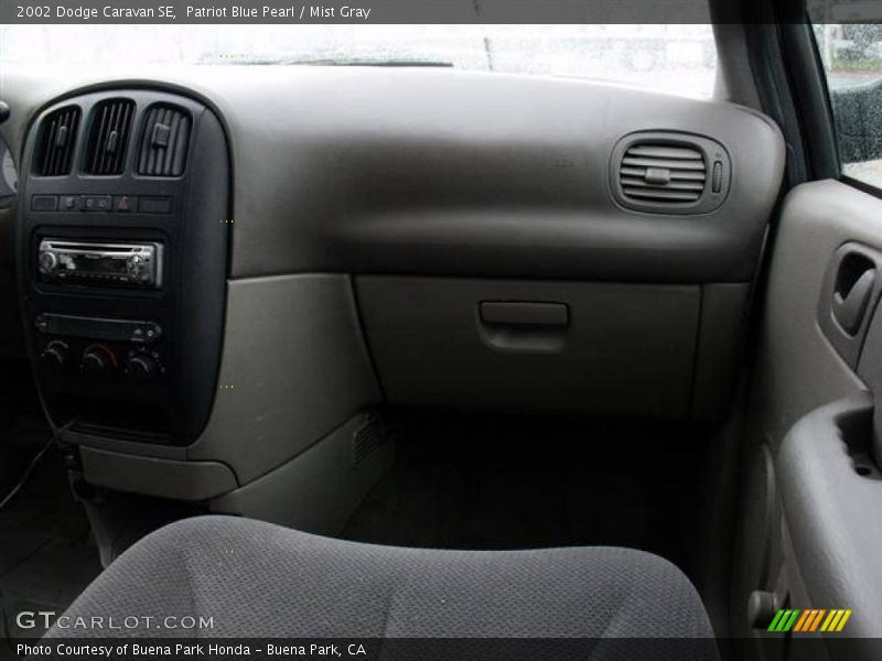 Patriot Blue Pearl / Mist Gray 2002 Dodge Caravan SE