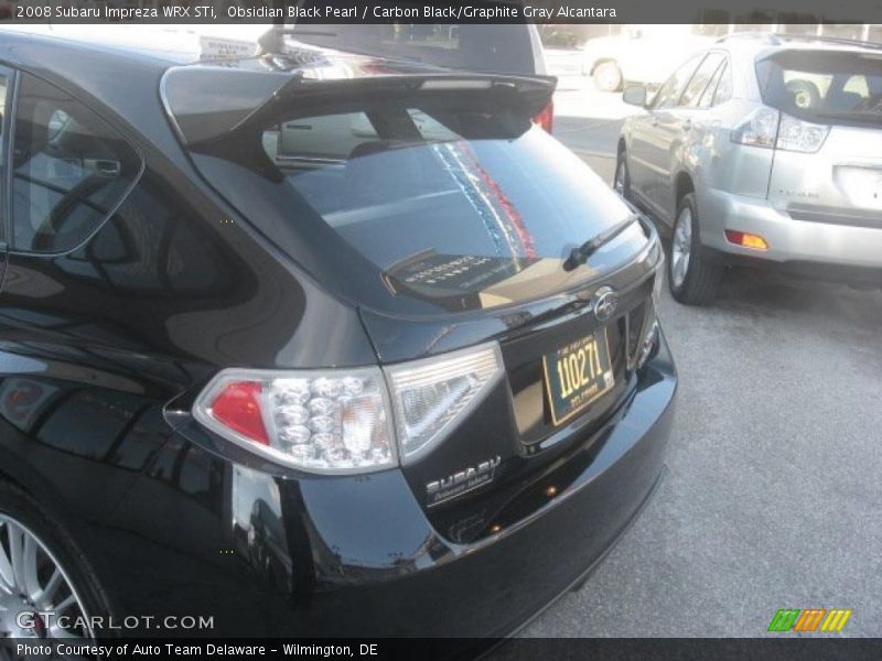 Obsidian Black Pearl / Carbon Black/Graphite Gray Alcantara 2008 Subaru Impreza WRX STi