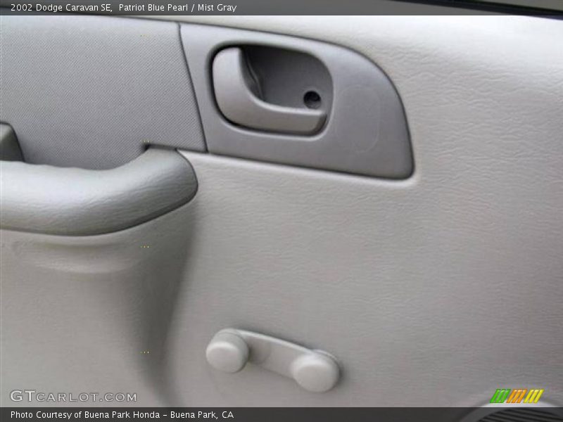 Patriot Blue Pearl / Mist Gray 2002 Dodge Caravan SE