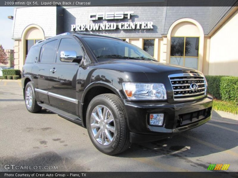 Liquid Onyx Black / Charcoal 2009 Infiniti QX 56