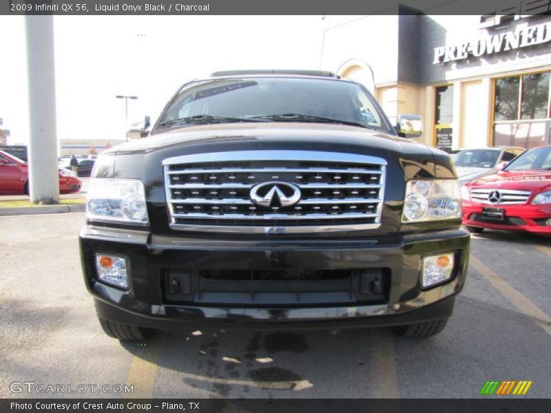 Liquid Onyx Black / Charcoal 2009 Infiniti QX 56