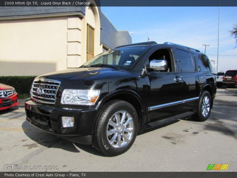 Liquid Onyx Black / Charcoal 2009 Infiniti QX 56