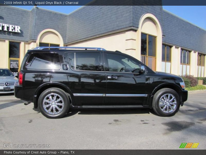 Liquid Onyx Black / Charcoal 2009 Infiniti QX 56