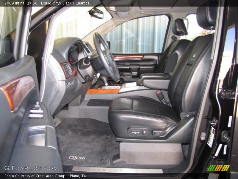 Liquid Onyx Black / Charcoal 2009 Infiniti QX 56