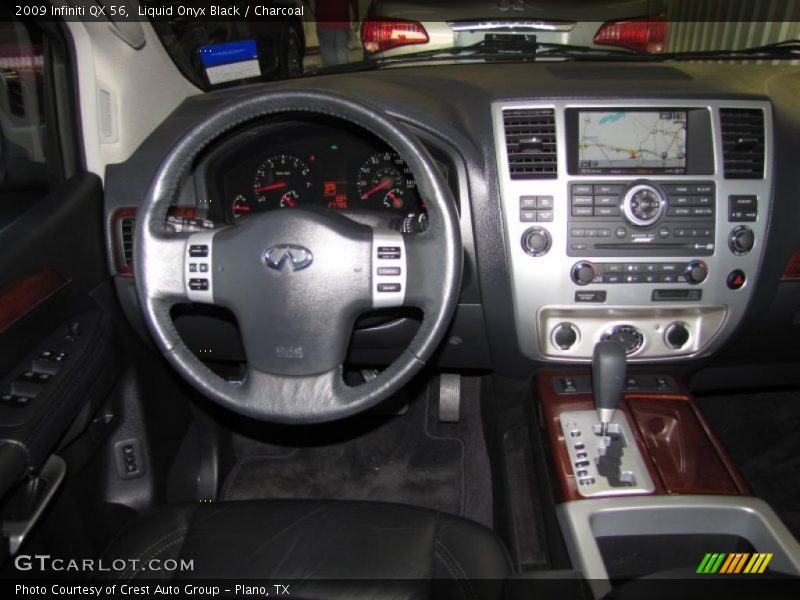 Liquid Onyx Black / Charcoal 2009 Infiniti QX 56
