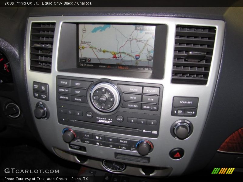 Liquid Onyx Black / Charcoal 2009 Infiniti QX 56