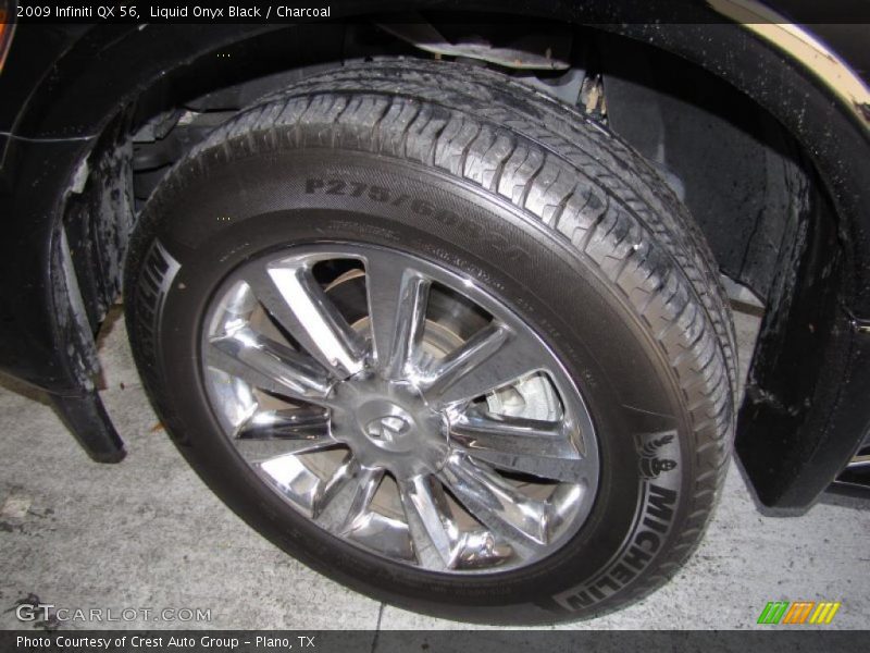 Liquid Onyx Black / Charcoal 2009 Infiniti QX 56