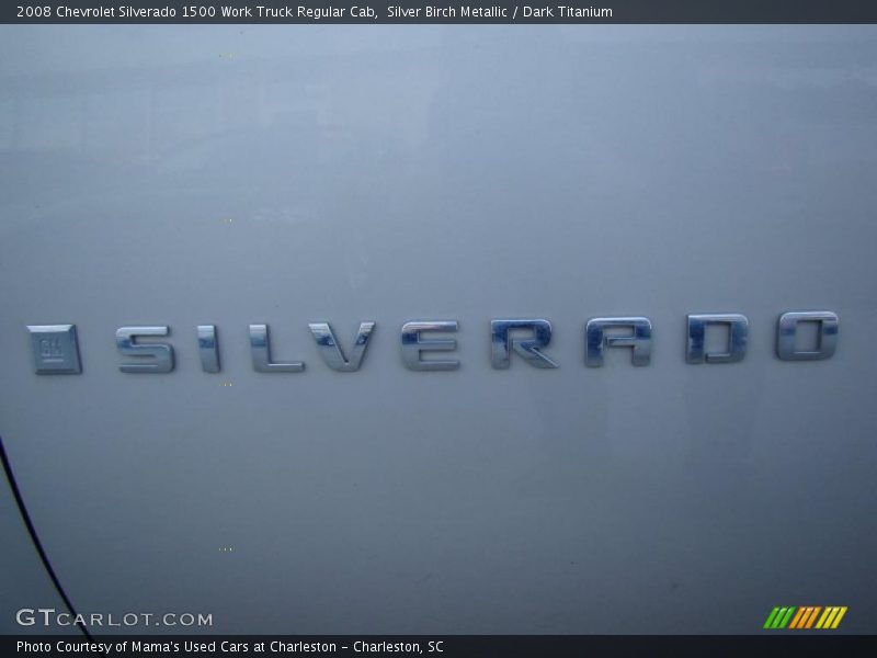 Silver Birch Metallic / Dark Titanium 2008 Chevrolet Silverado 1500 Work Truck Regular Cab