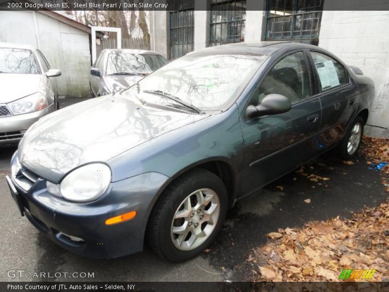Steel Blue Pearl / Dark Slate Gray 2002 Dodge Neon ES