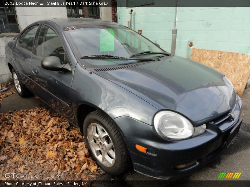 Steel Blue Pearl / Dark Slate Gray 2002 Dodge Neon ES
