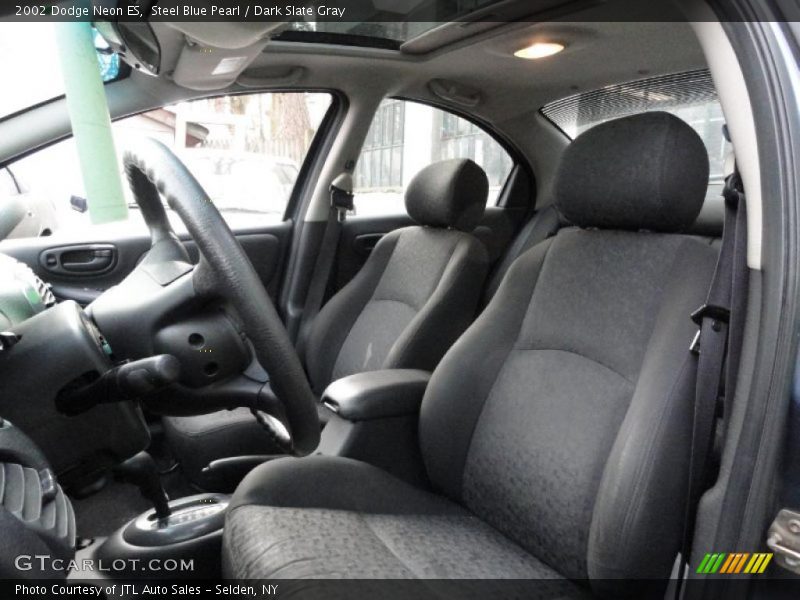 Steel Blue Pearl / Dark Slate Gray 2002 Dodge Neon ES