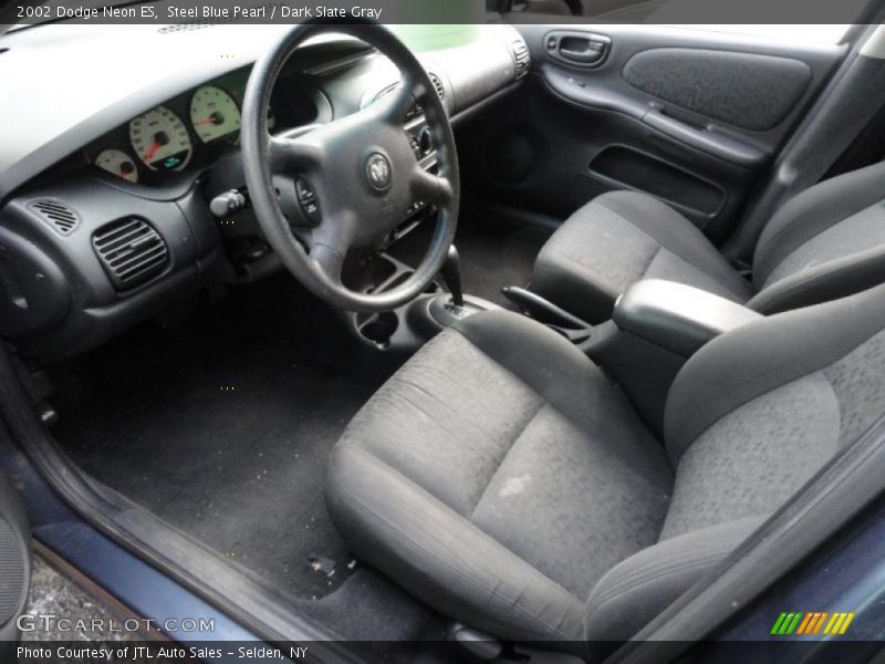 Steel Blue Pearl / Dark Slate Gray 2002 Dodge Neon ES
