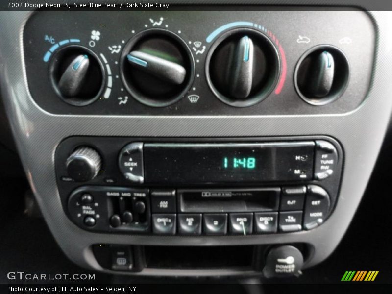 Steel Blue Pearl / Dark Slate Gray 2002 Dodge Neon ES