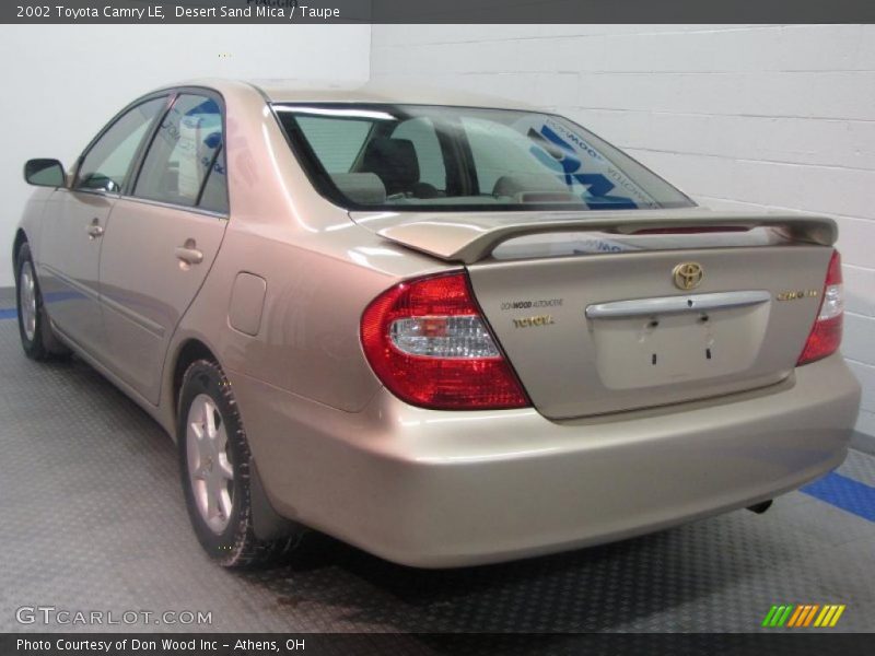 Desert Sand Mica / Taupe 2002 Toyota Camry LE