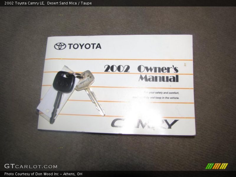Desert Sand Mica / Taupe 2002 Toyota Camry LE
