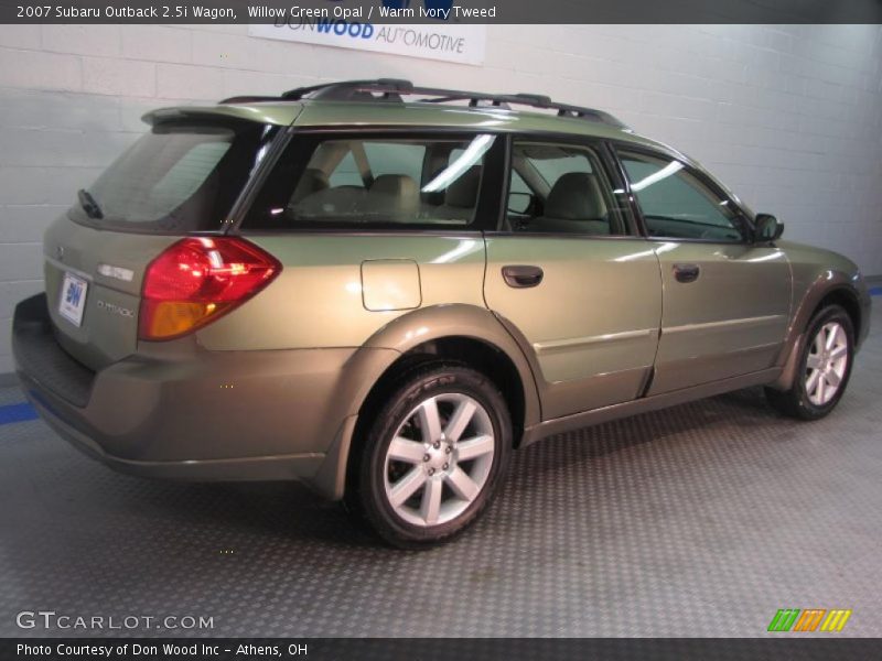 Willow Green Opal / Warm Ivory Tweed 2007 Subaru Outback 2.5i Wagon
