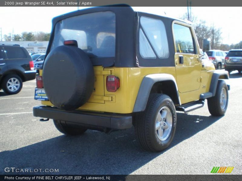 Solar Yellow / Agate 2000 Jeep Wrangler SE 4x4