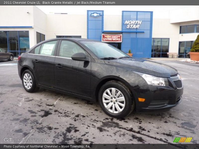 Black Granite Metallic / Jet Black/Medium Titanium 2011 Chevrolet Cruze LS