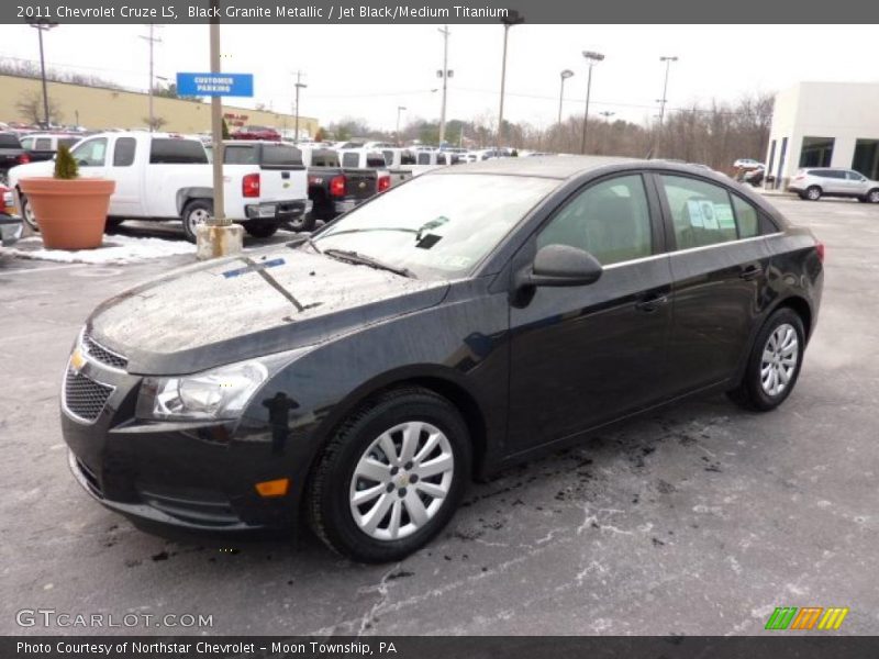 Black Granite Metallic / Jet Black/Medium Titanium 2011 Chevrolet Cruze LS