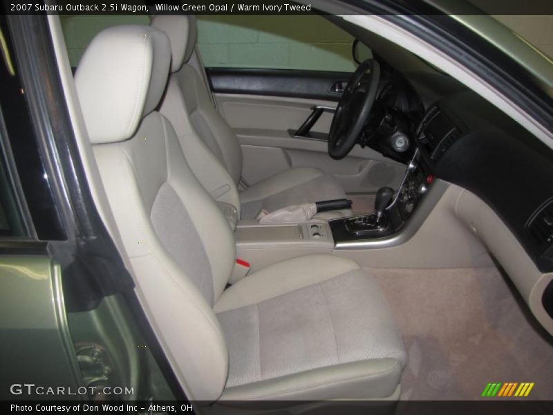 Willow Green Opal / Warm Ivory Tweed 2007 Subaru Outback 2.5i Wagon