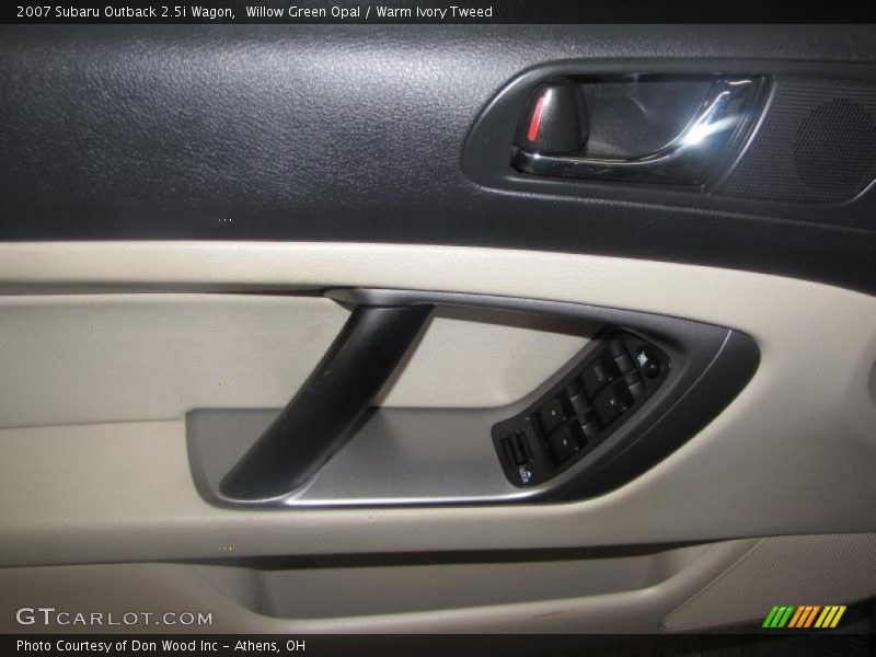 Willow Green Opal / Warm Ivory Tweed 2007 Subaru Outback 2.5i Wagon