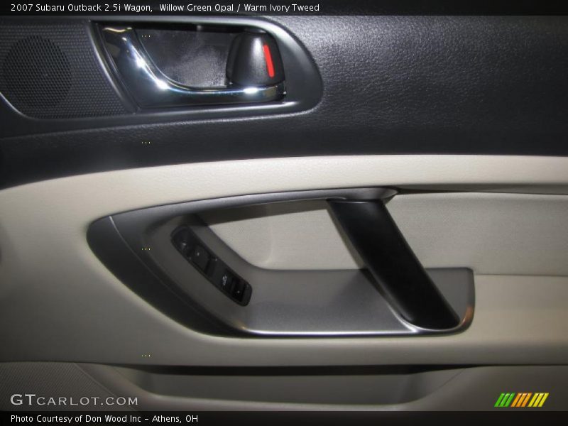 Willow Green Opal / Warm Ivory Tweed 2007 Subaru Outback 2.5i Wagon