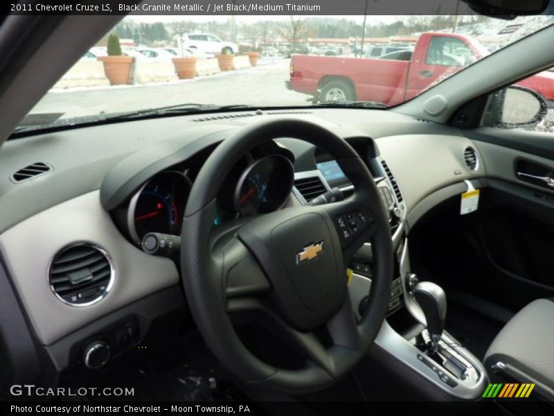 Black Granite Metallic / Jet Black/Medium Titanium 2011 Chevrolet Cruze LS