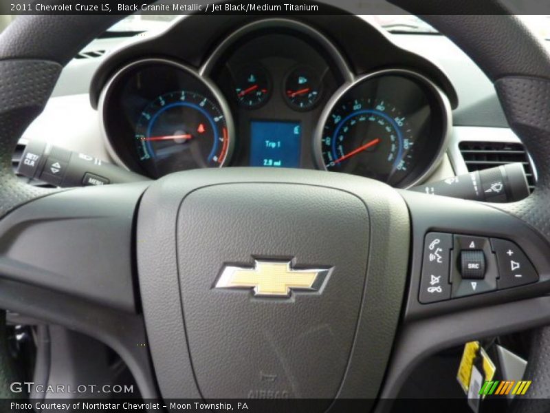 Black Granite Metallic / Jet Black/Medium Titanium 2011 Chevrolet Cruze LS