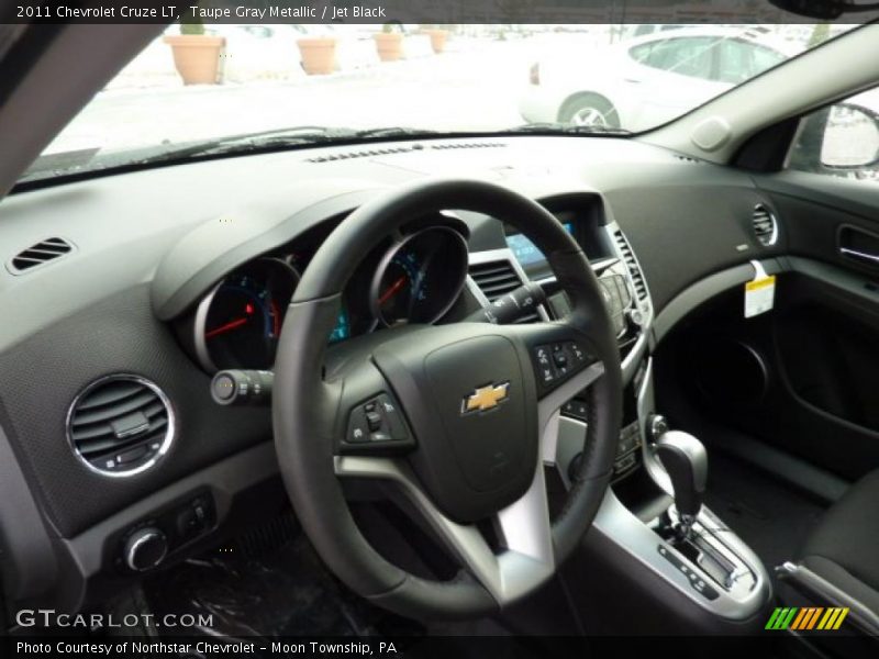 Taupe Gray Metallic / Jet Black 2011 Chevrolet Cruze LT