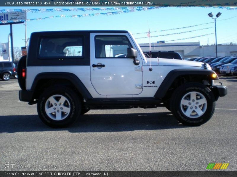 Bright Silver Metallic / Dark Slate Gray/Medium Slate Gray 2009 Jeep Wrangler X 4x4