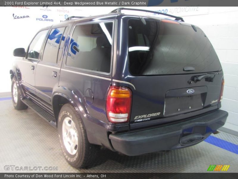 Deep Wedgewood Blue Metallic / Dark Graphite 2001 Ford Explorer Limited 4x4