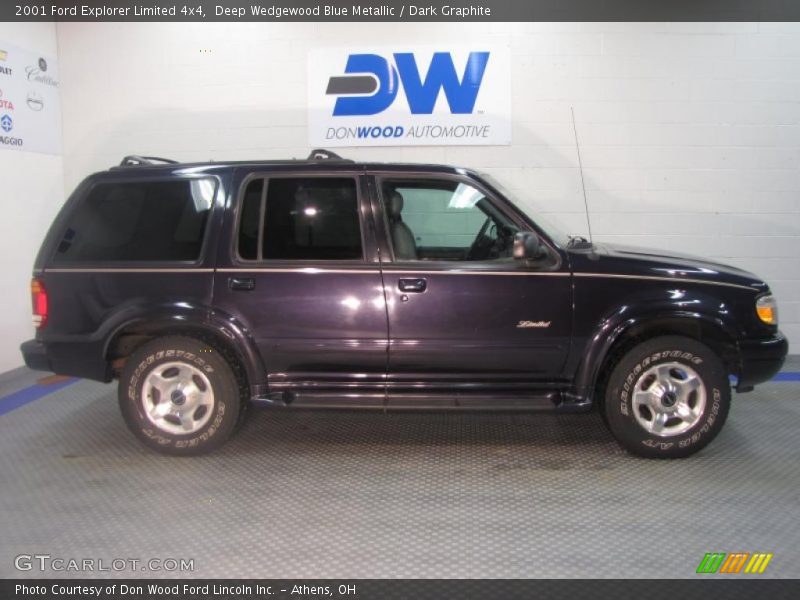 Deep Wedgewood Blue Metallic / Dark Graphite 2001 Ford Explorer Limited 4x4