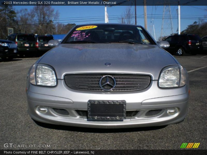 Brilliant Silver Metallic / Charcoal 2003 Mercedes-Benz SLK 320 Roadster