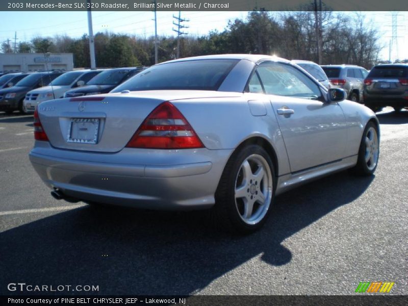 Brilliant Silver Metallic / Charcoal 2003 Mercedes-Benz SLK 320 Roadster