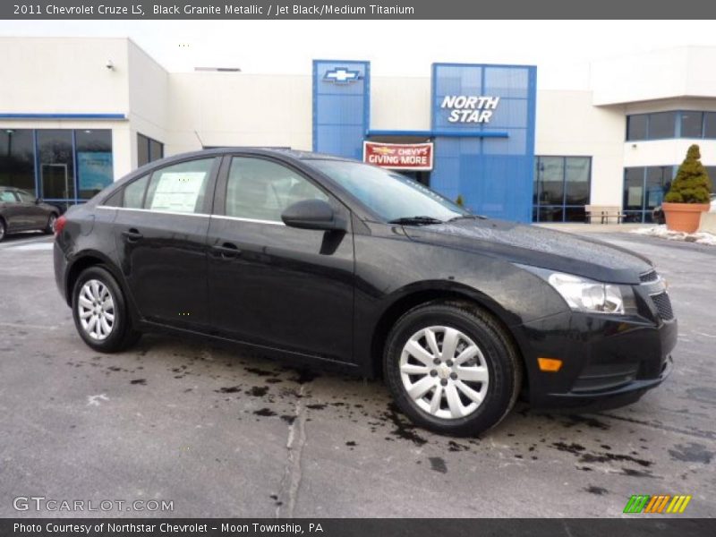 Black Granite Metallic / Jet Black/Medium Titanium 2011 Chevrolet Cruze LS