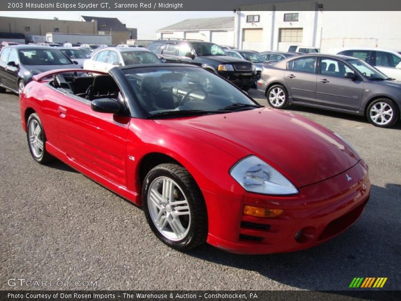 Front 3/4 View of 2003 Eclipse Spyder GT