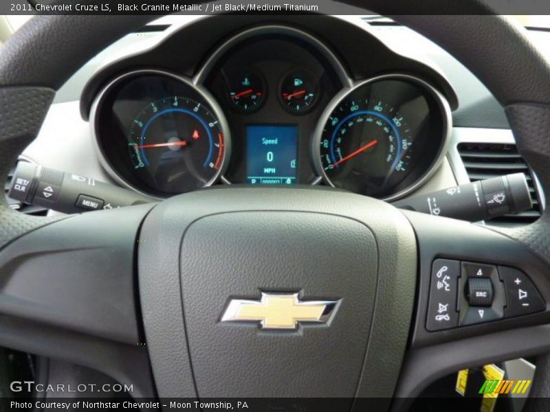 Black Granite Metallic / Jet Black/Medium Titanium 2011 Chevrolet Cruze LS