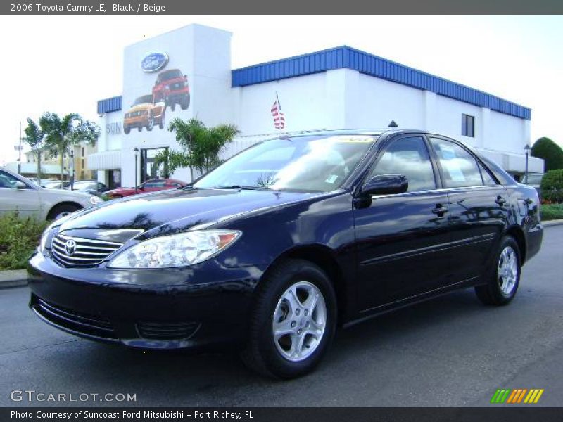 Black / Beige 2006 Toyota Camry LE