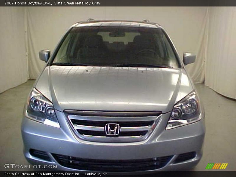 Slate Green Metallic / Gray 2007 Honda Odyssey EX-L