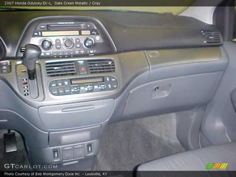 Slate Green Metallic / Gray 2007 Honda Odyssey EX-L