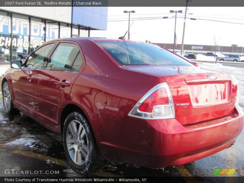 Redfire Metallic / Charcoal Black 2007 Ford Fusion SE