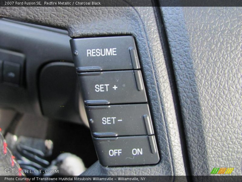Redfire Metallic / Charcoal Black 2007 Ford Fusion SE