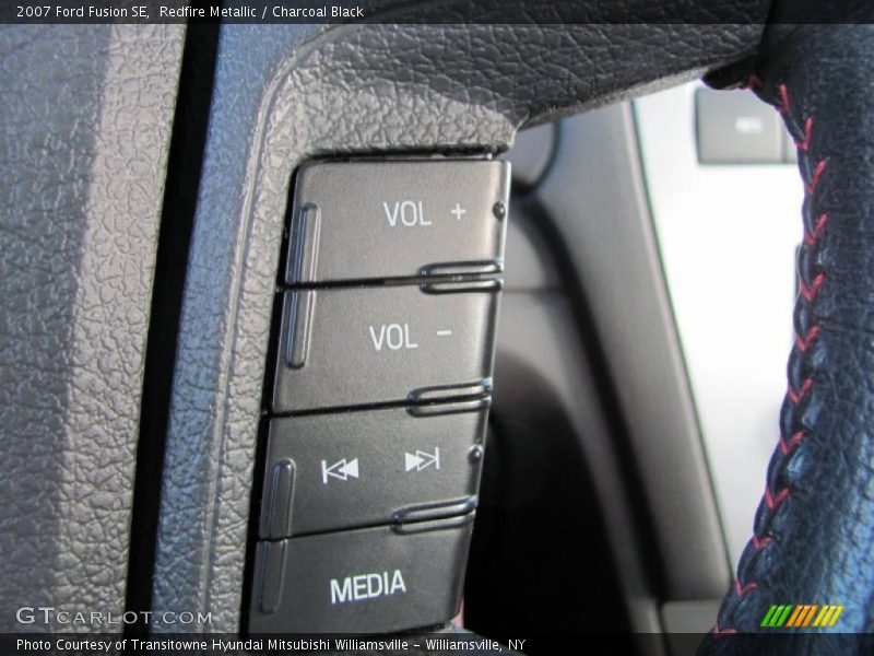 Redfire Metallic / Charcoal Black 2007 Ford Fusion SE