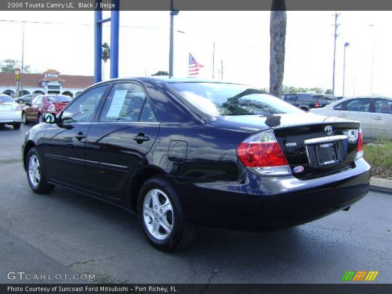 Black / Beige 2006 Toyota Camry LE