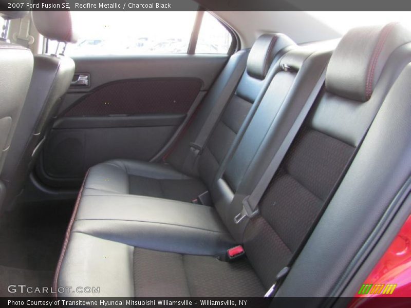 Redfire Metallic / Charcoal Black 2007 Ford Fusion SE