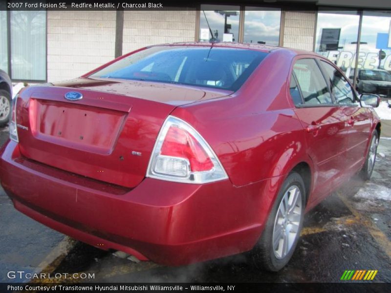 Redfire Metallic / Charcoal Black 2007 Ford Fusion SE