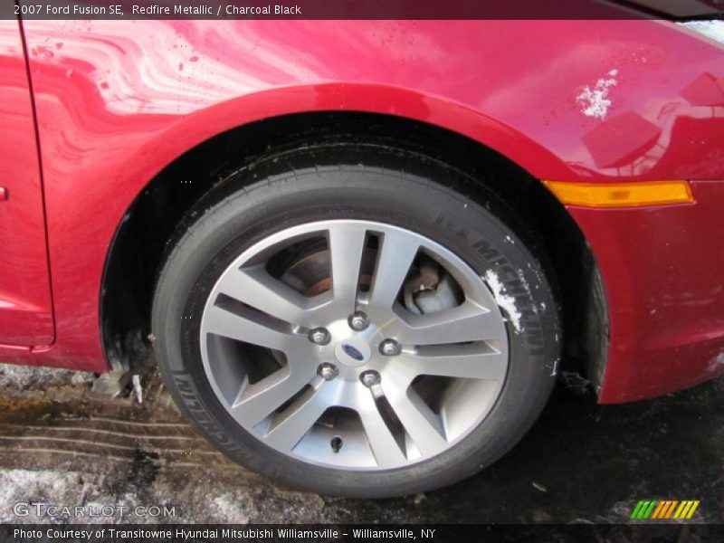 Redfire Metallic / Charcoal Black 2007 Ford Fusion SE